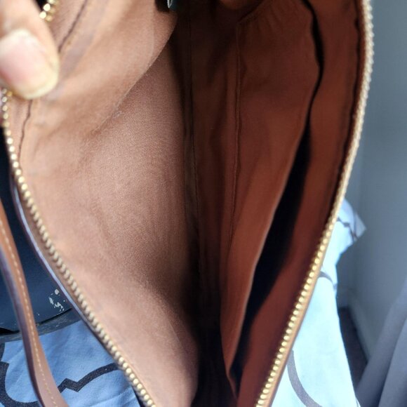 Coach Brown Signature Wristlet, EUC - Picture 9 of 11